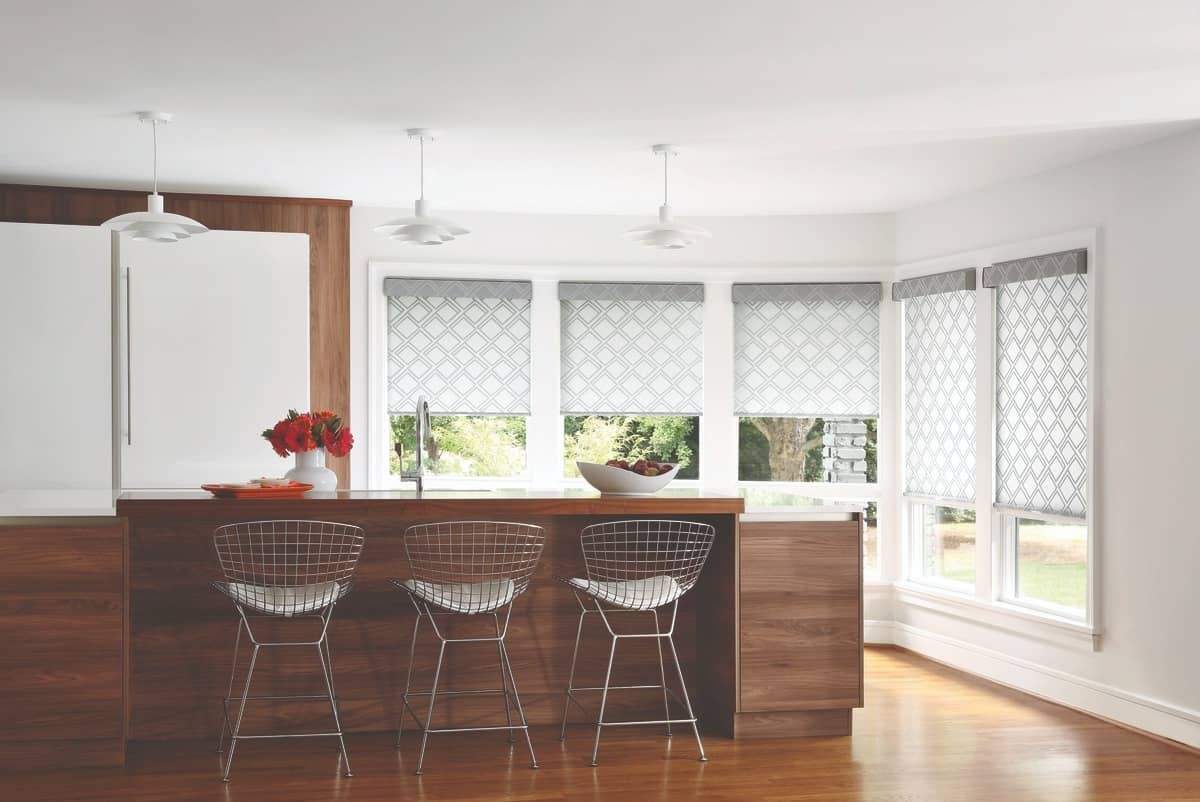 Custom Kitchen Shades for Homes near Venice, Florida (FL) such as Designer Roller Shades