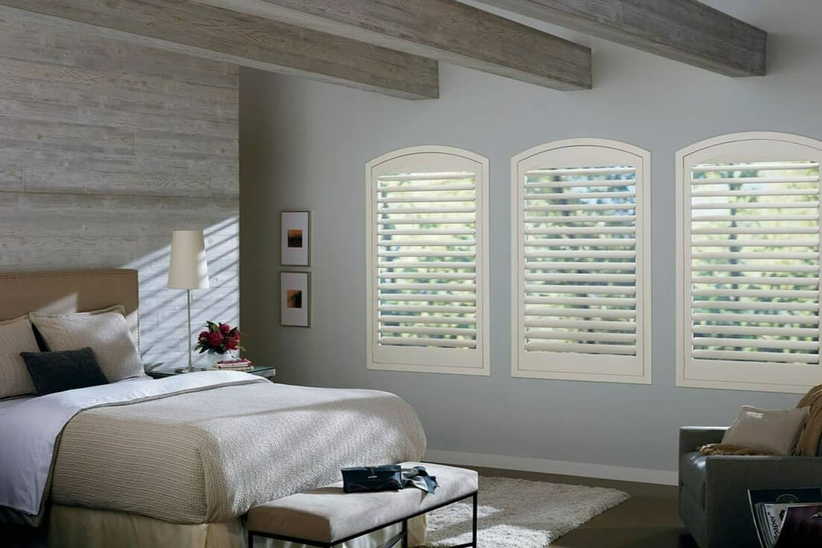 Best Cordless Window Treatments, Hunter Douglas NewStyle® Composite Shutters near Venice, Florida (FL)