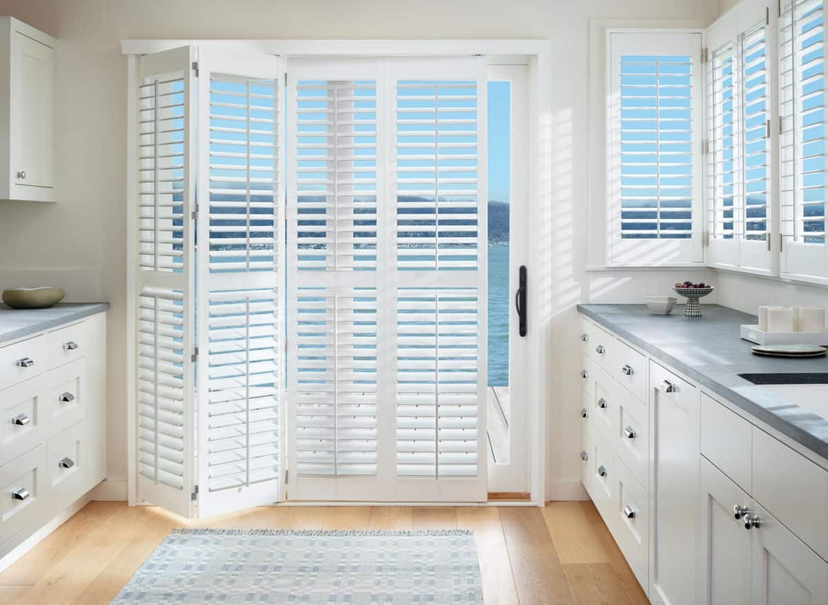 Kitchen Design Inspiration, Hunter Douglas Palm Beach™ Polysatin™ Vinyl Shutters near Venice, Florida (FL)